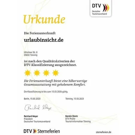Urlaubinsicht De Comfortable Tönning